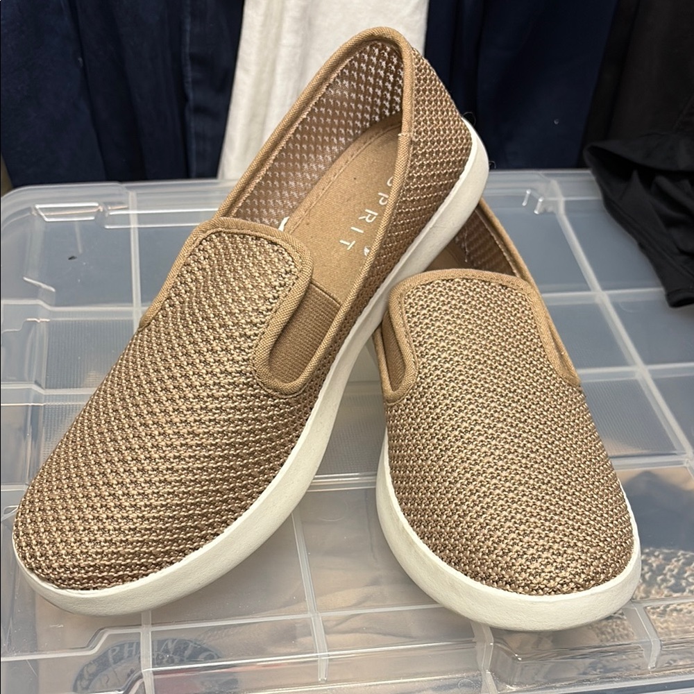 Esprit Brown Slip-On Sneakers